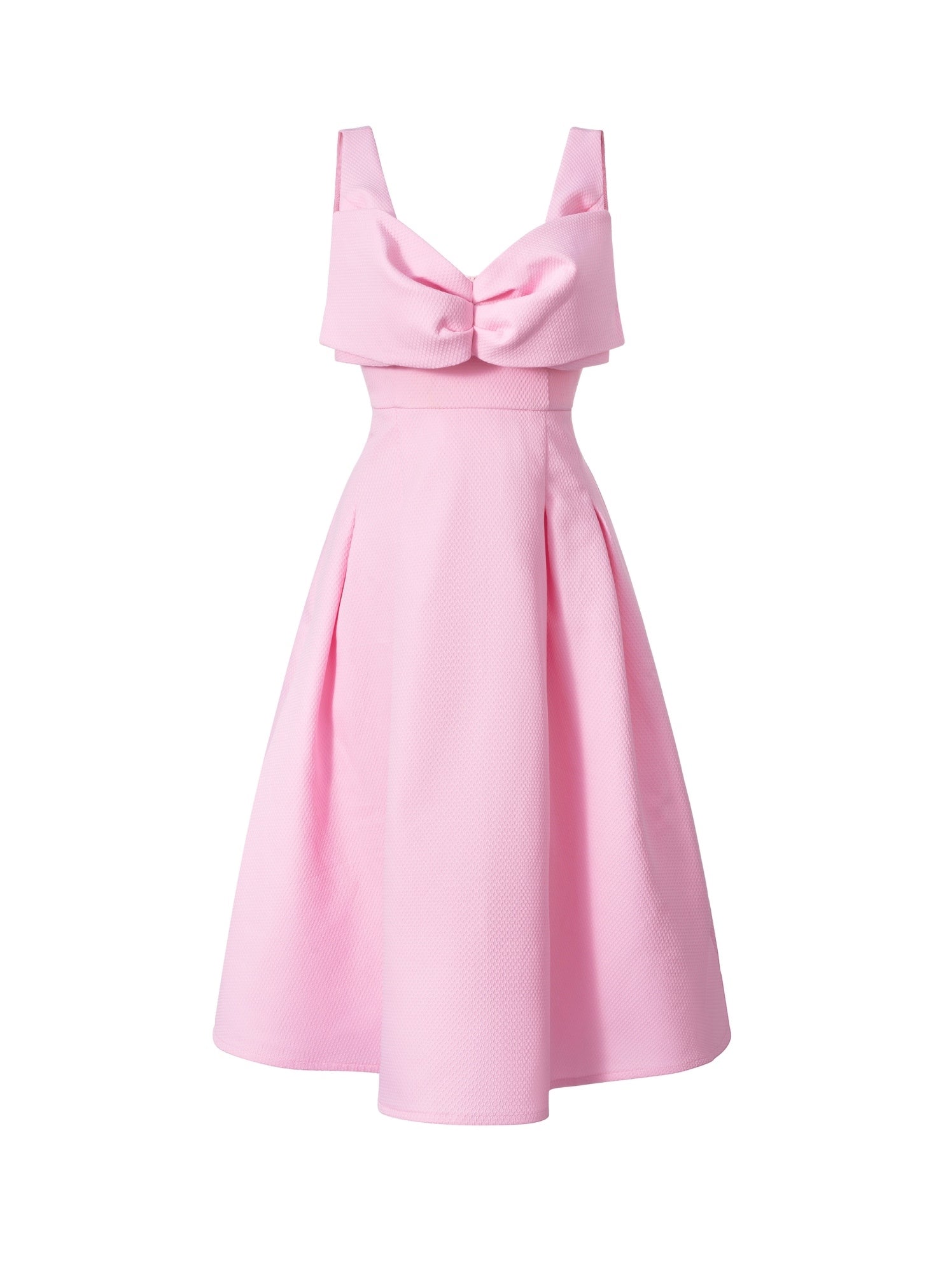 Blocking Bow Midi Dress - Femi9 EG