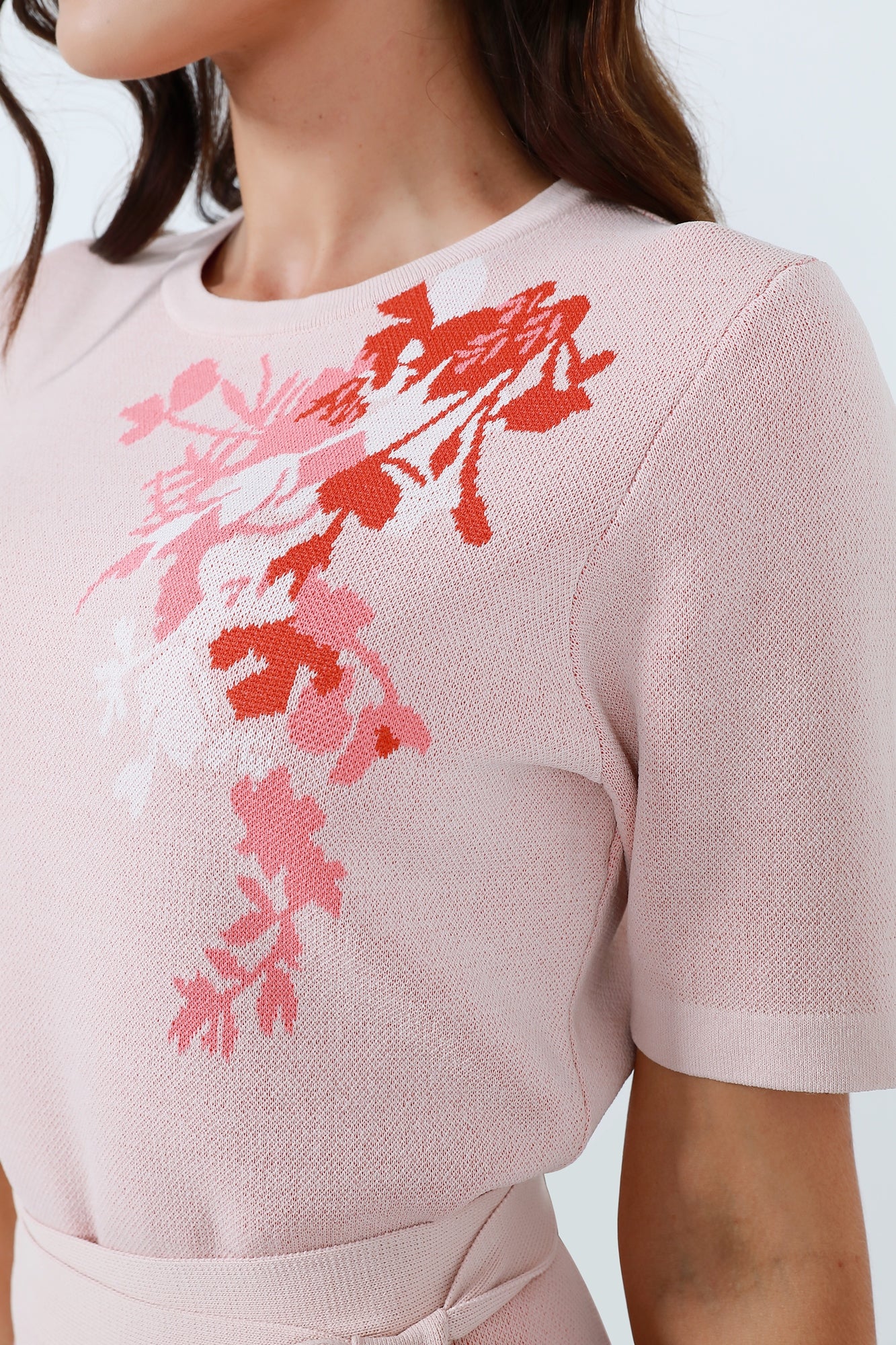 Short Sleeve Jacquard Top - Femi9 EG