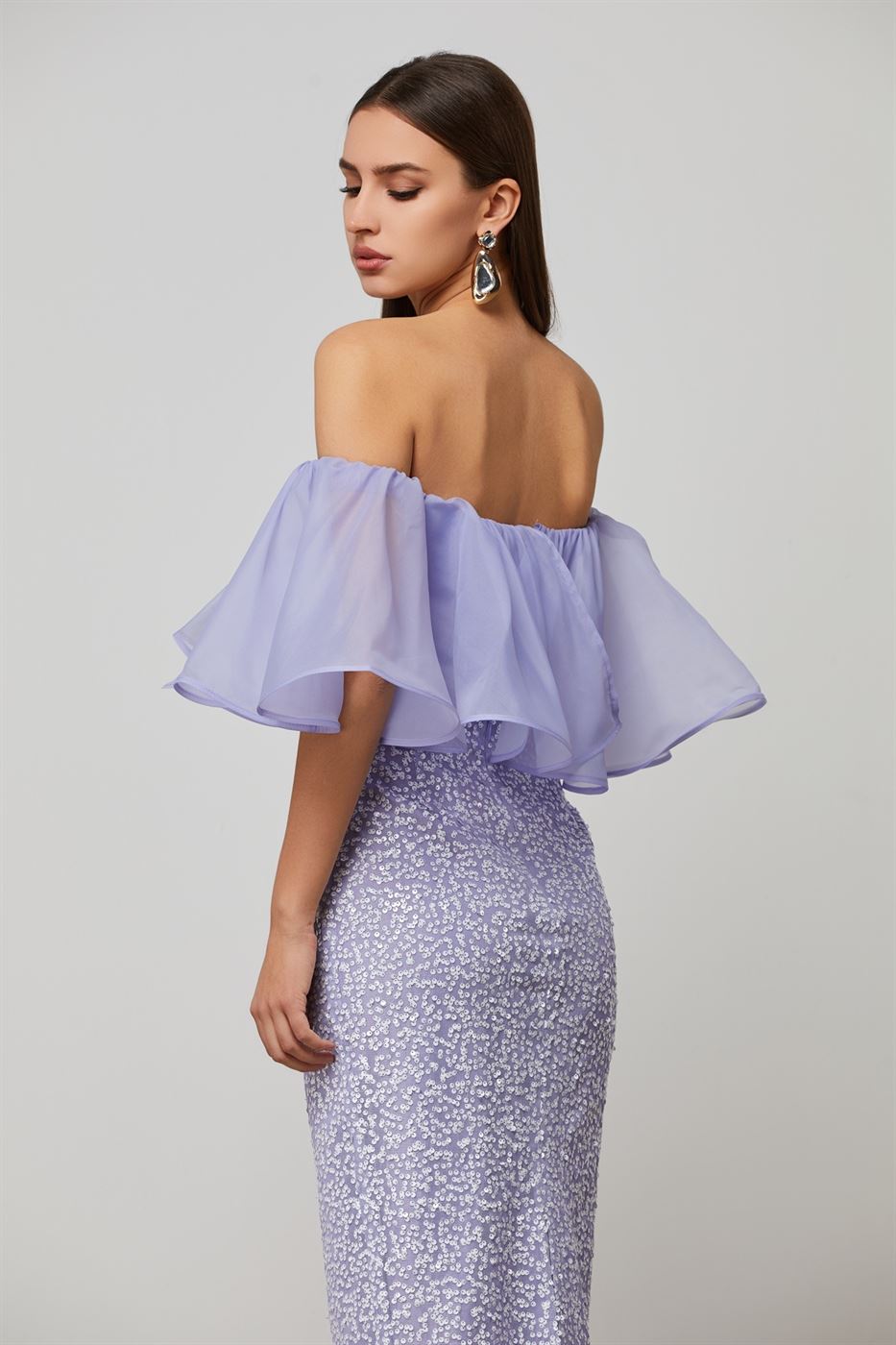Off-Shoulder Ruffle Details Top - Femi9 EG