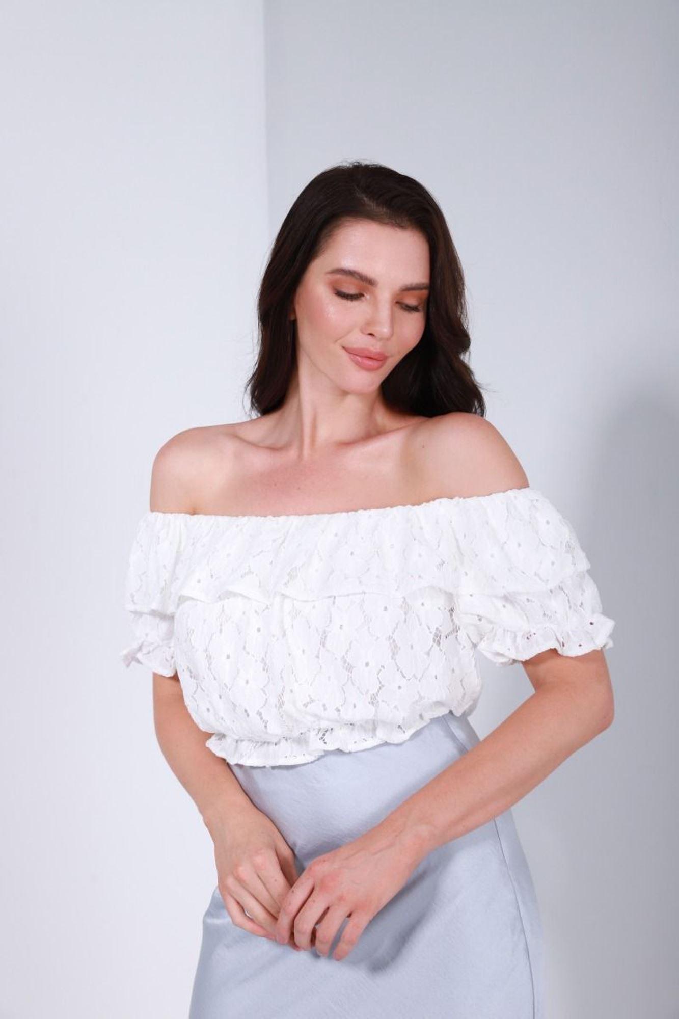 Lace Cropped Top - Femi9 EG