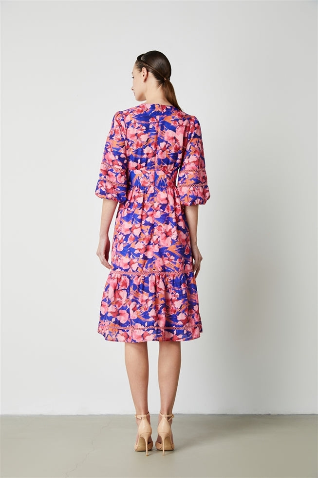Printed Midriff Dress - Femi9 EG