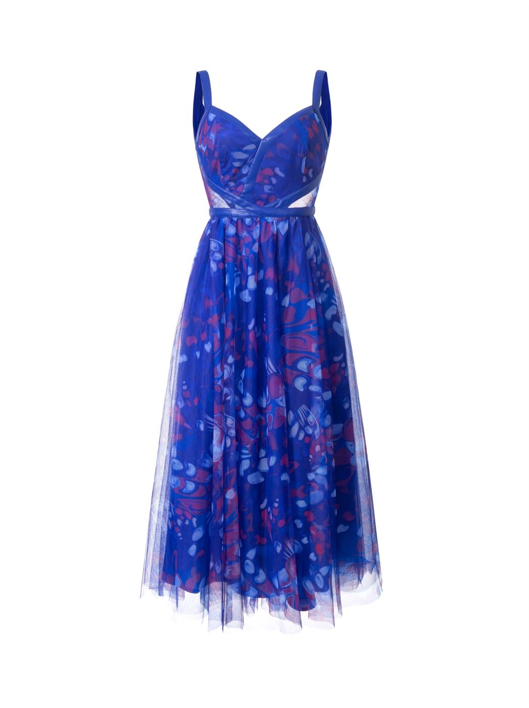 Pu Straps Printed Dress - Femi9 EG