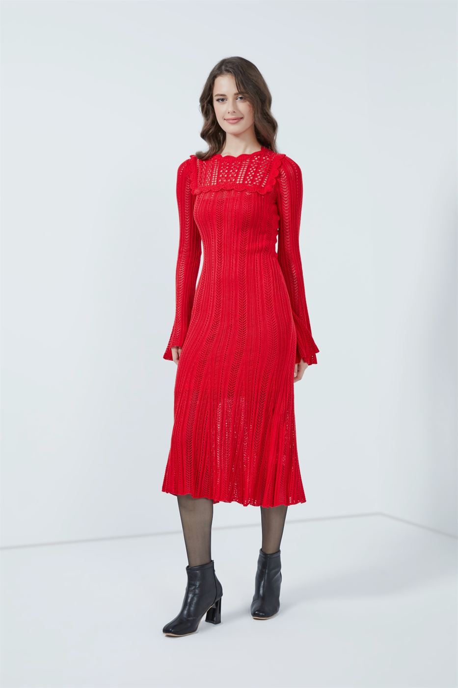 Crochet Knit Dress - Femi9 EG