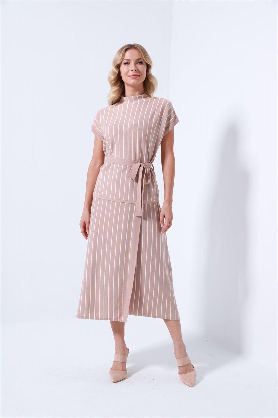 Stripe Knitted Skirt - Femi9 EG