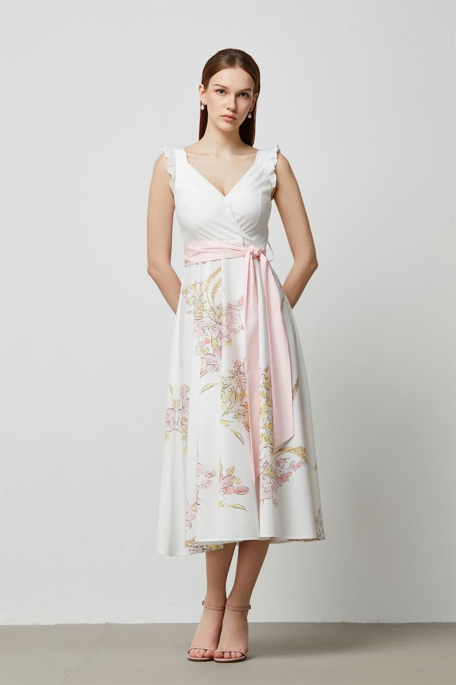 Ruffle Straps Dress - Femi9 EG