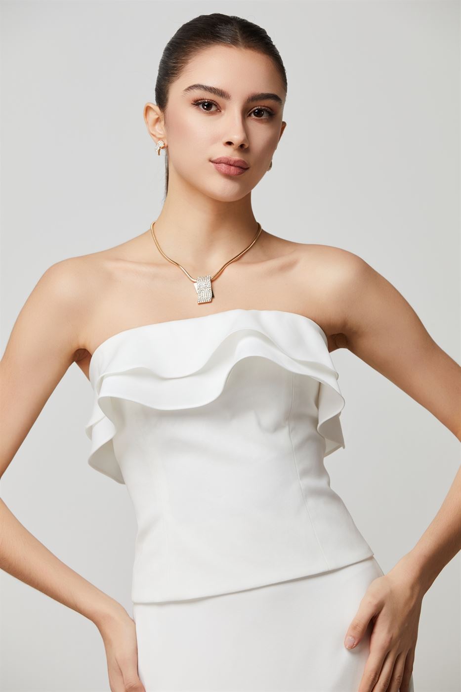 Ruffles Details Top - Femi9 EG