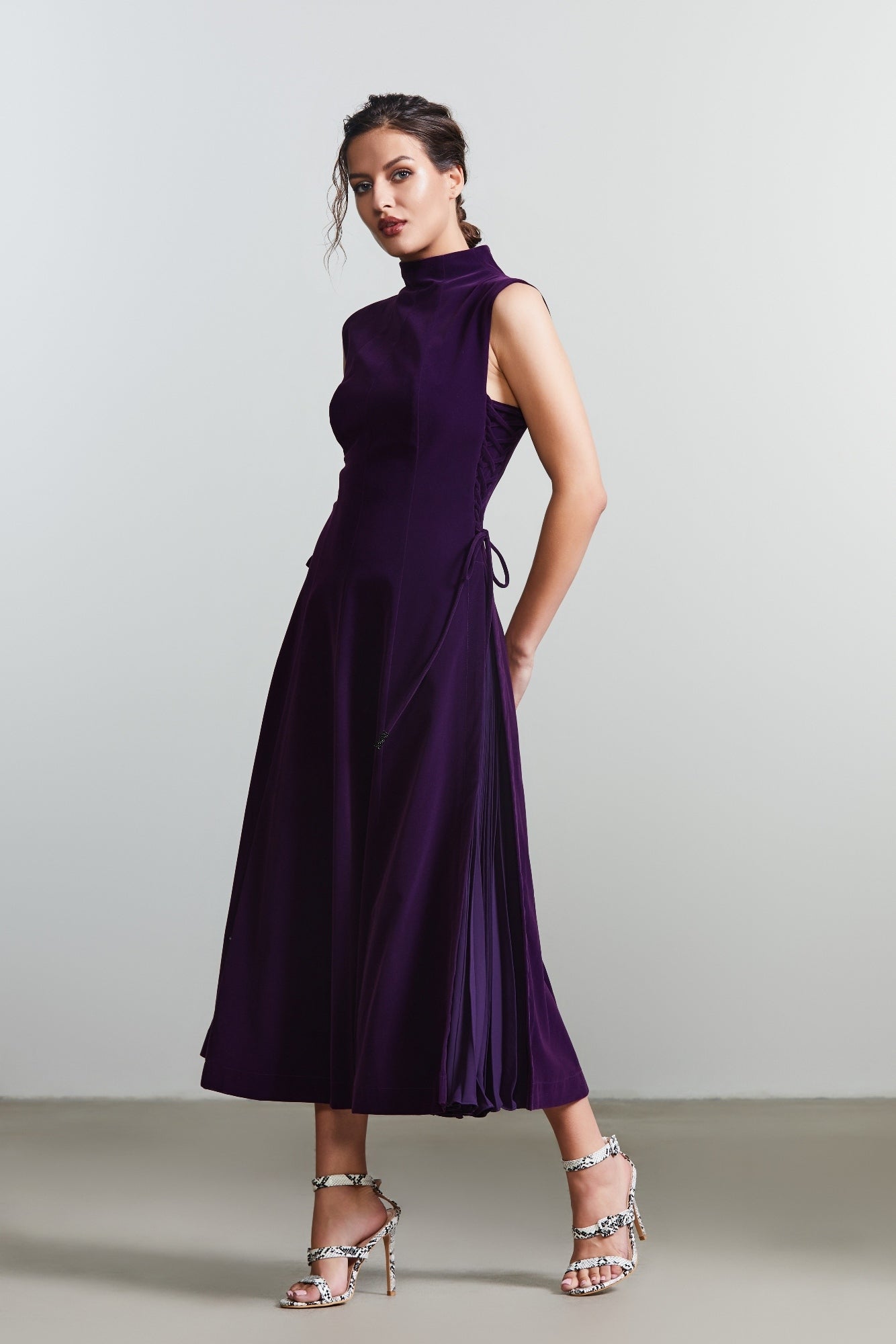 Velvet A-Line Dress - Femi9 EG