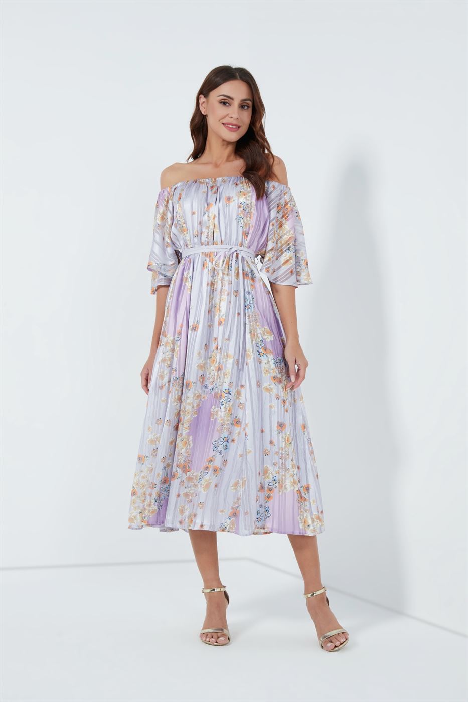 Printed Midi Dress - Femi9 EG