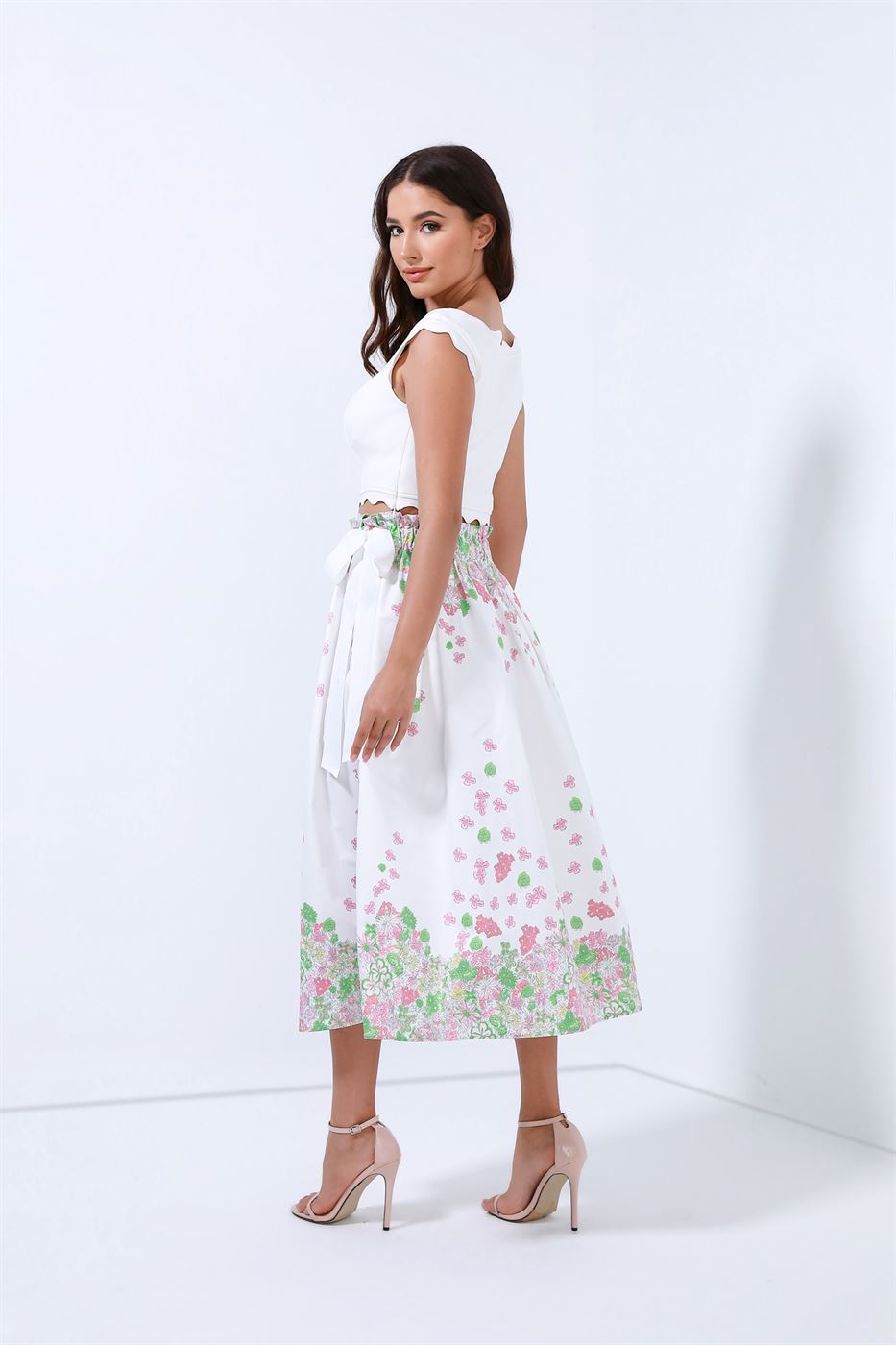 Placement Printed Skirt - Femi9 EG