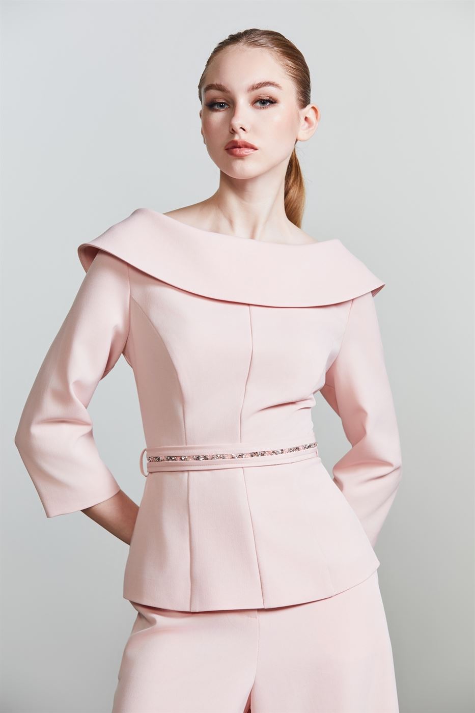 Embellished Belt Top - Femi9 EG