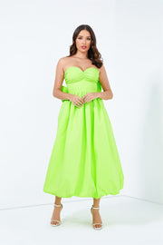 Bustier Dress With Big Bow - Femi9 EG