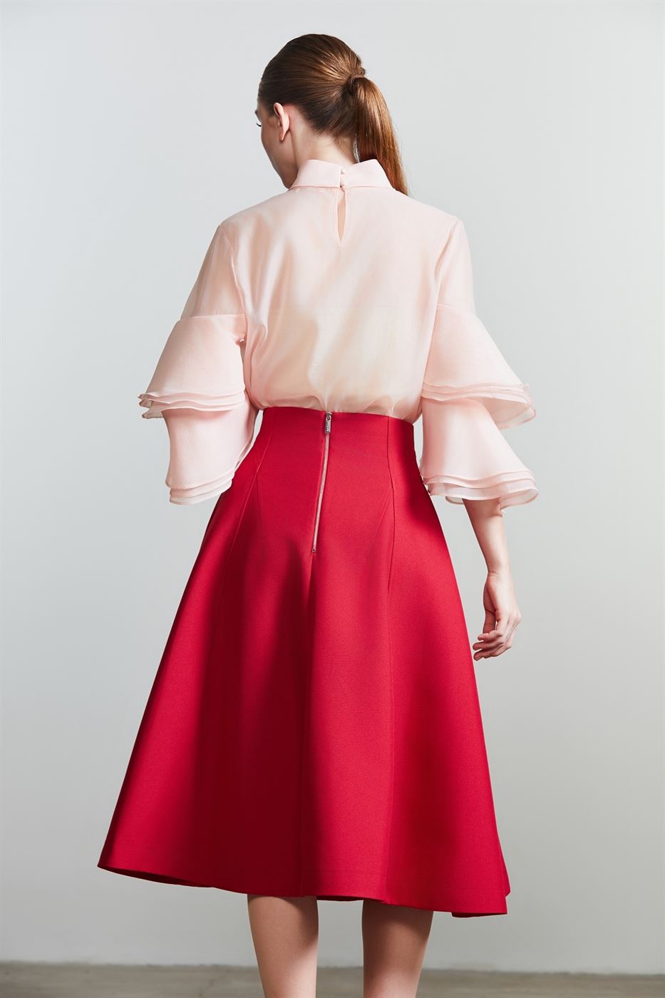 Floral Detail Ruffles Blouse - Femi9 EG