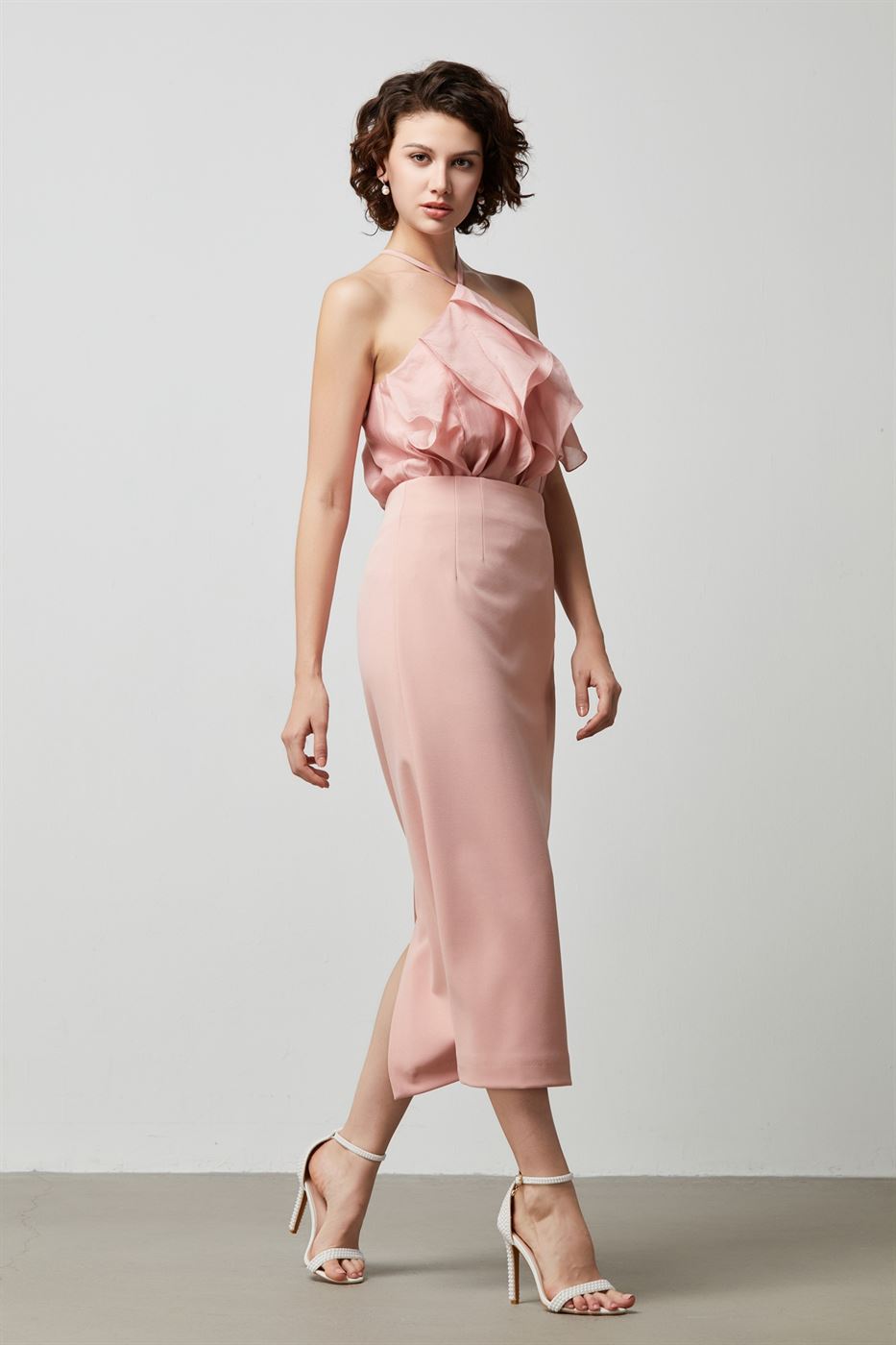 Pink Pencil Skirt - Femi9 EG