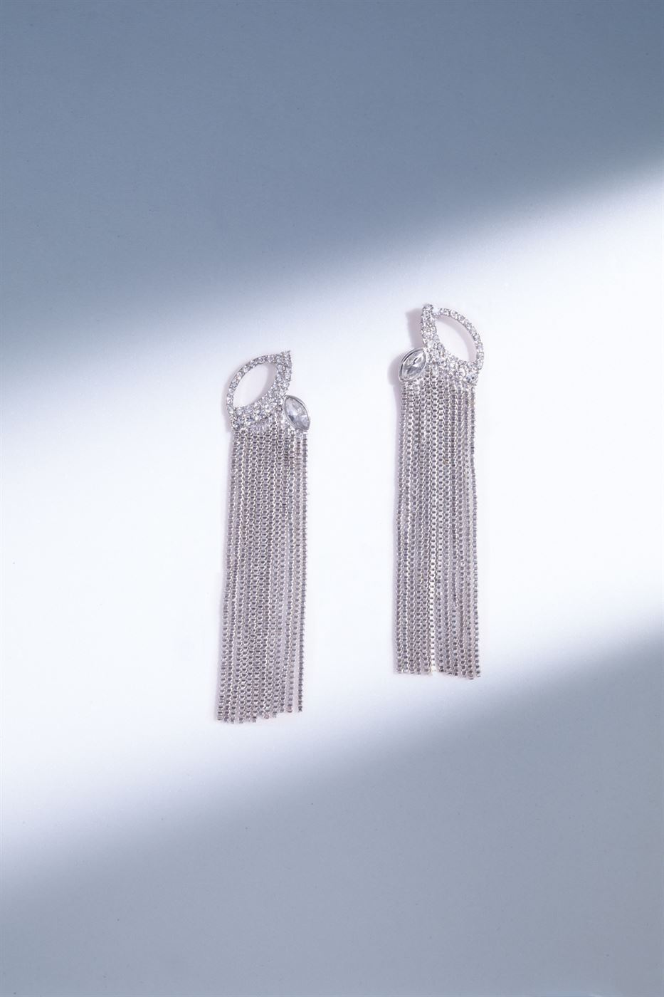 Statement Earrings With Fringe Detail - Femi9 EG