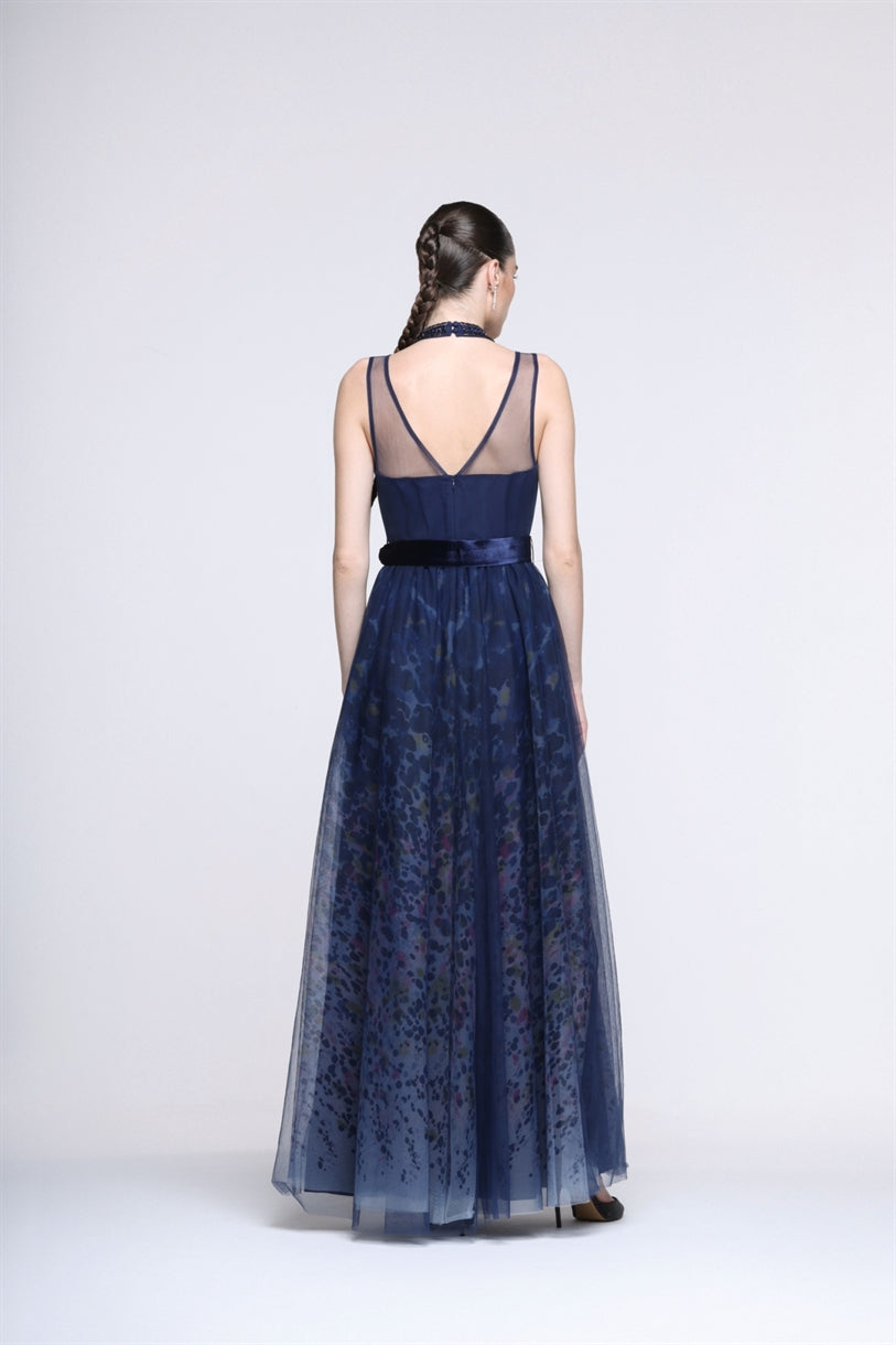 Maxi Placement Print Dres - Femi9 EG