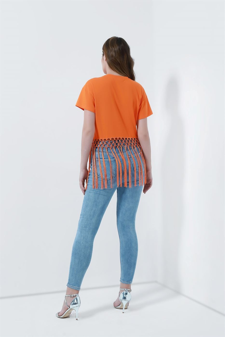 T-Shirt With Fringe - Femi9 EG