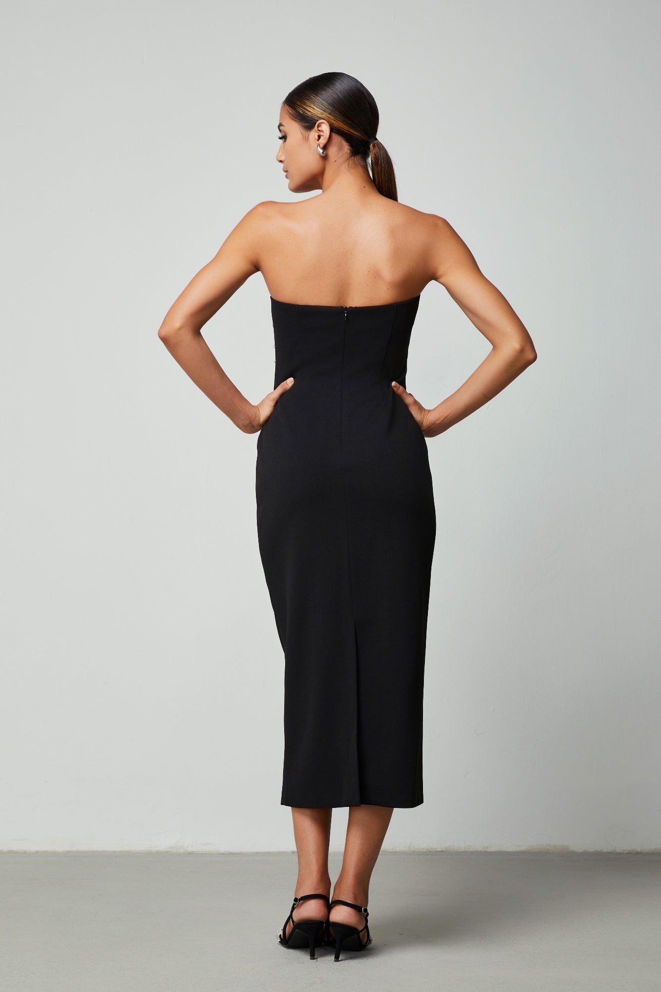 Crystal Embellishments Dress - Femi9 EG