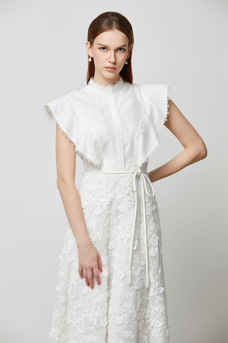 Statement Cape Sleeves Dress - Femi9 EG