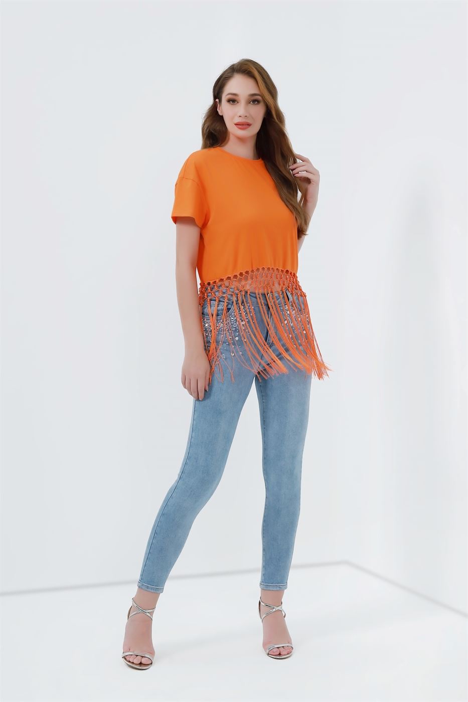 T-Shirt With Fringe - Femi9 EG