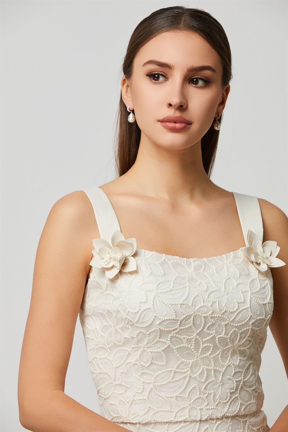 Floral Pattern Lace Top - Femi9 EG