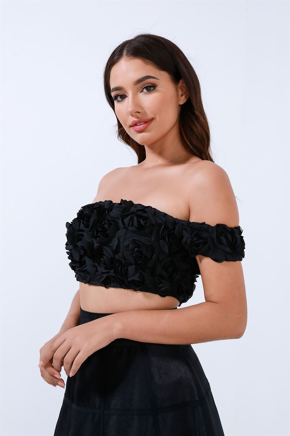 Off Shoulder Crop Top - Femi9 EG