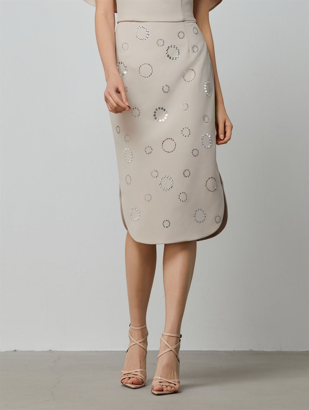Embellished Pencil Skirt - Femi9 EG