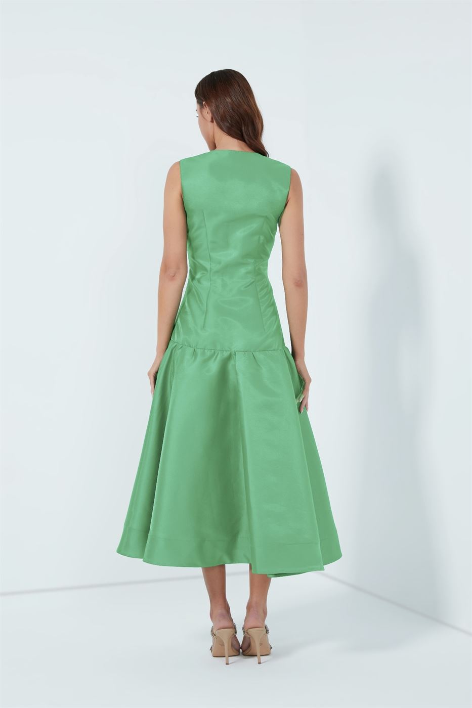Dropped-Waist Midi Dress - Femi9 EG