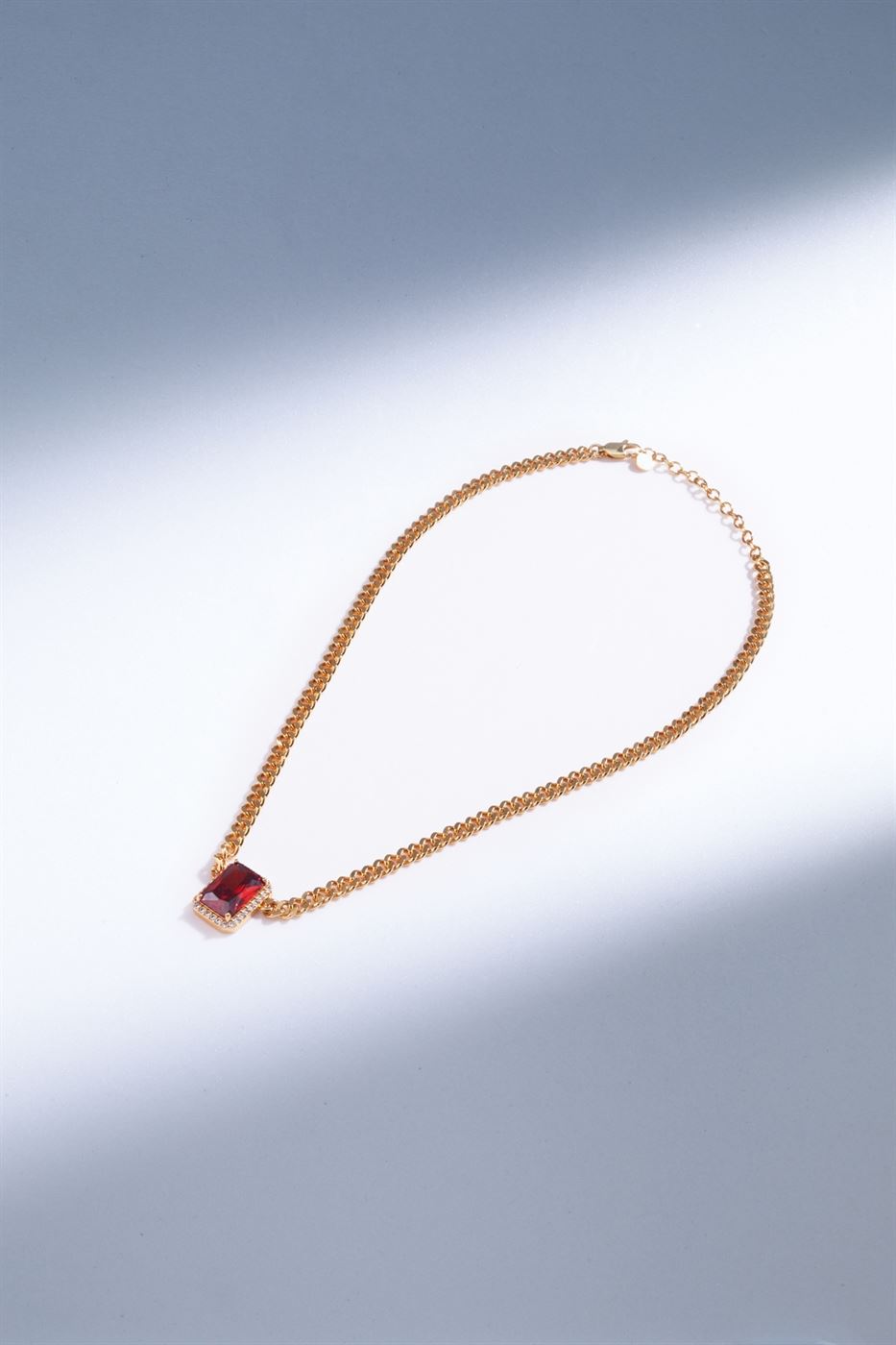 Gold Tone With Faux Crystal Choker - Femi9 EG