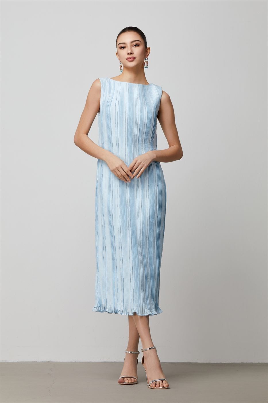 Pleated Taffeta Dress - Femi9 EG
