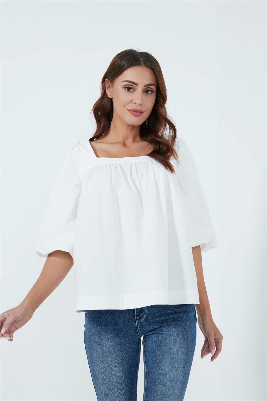 Puffy Sleeves Blouse - Femi9 EG