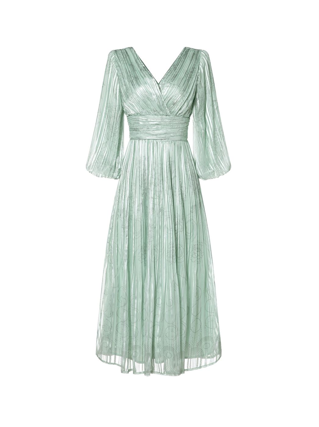 Pleated Printed Dress - Femi9 EG