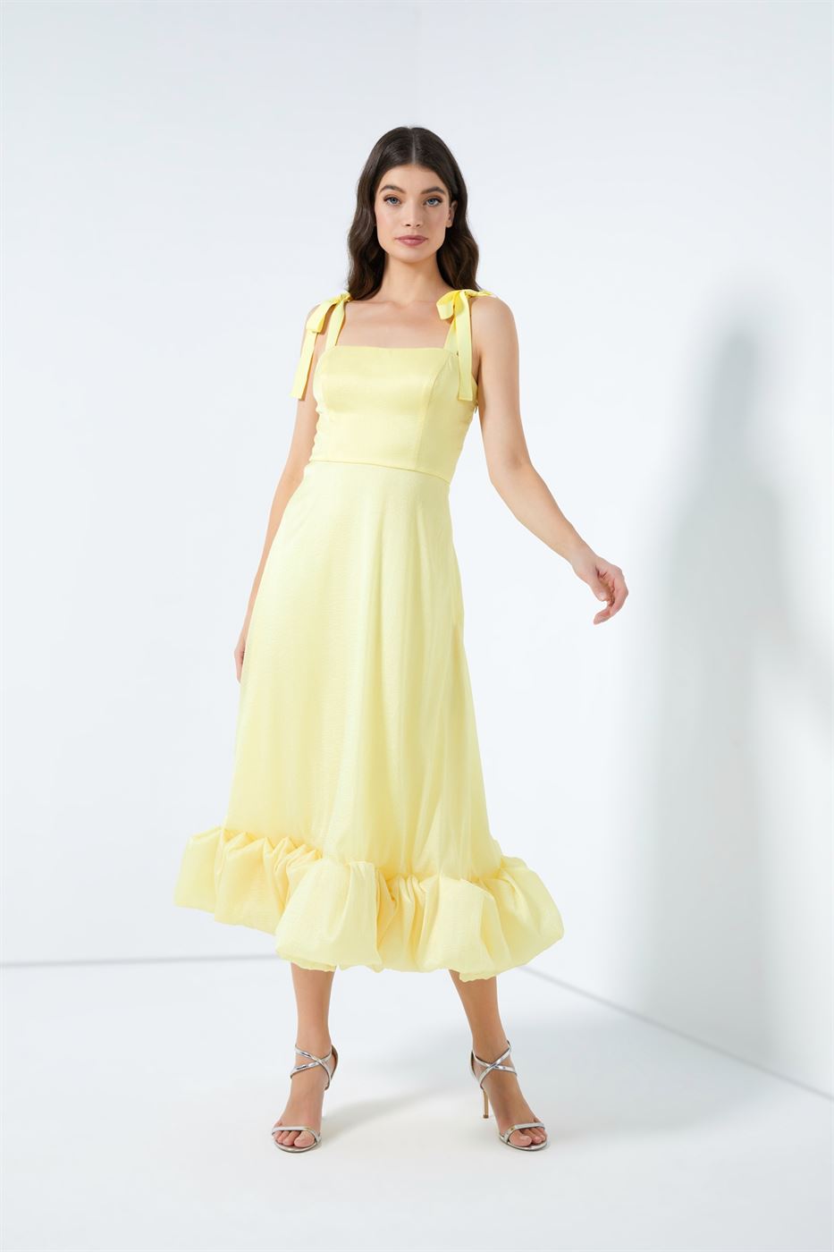 Ruffle Bottom Hem Dress - Femi9 EG