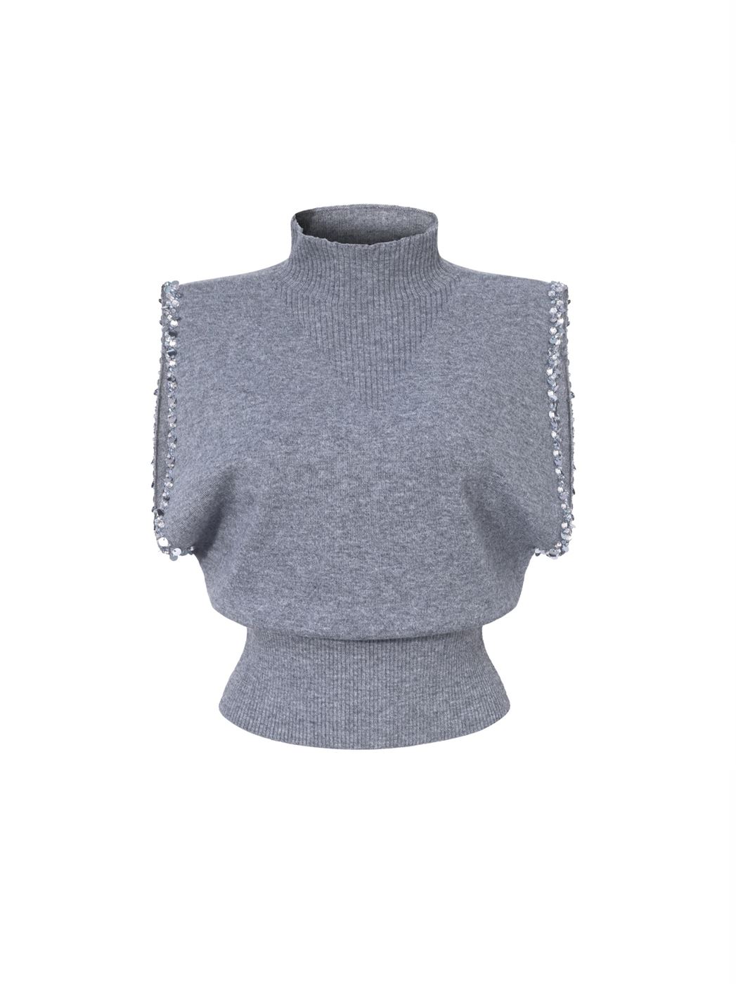 Embellished Knit Top - Femi9 EG