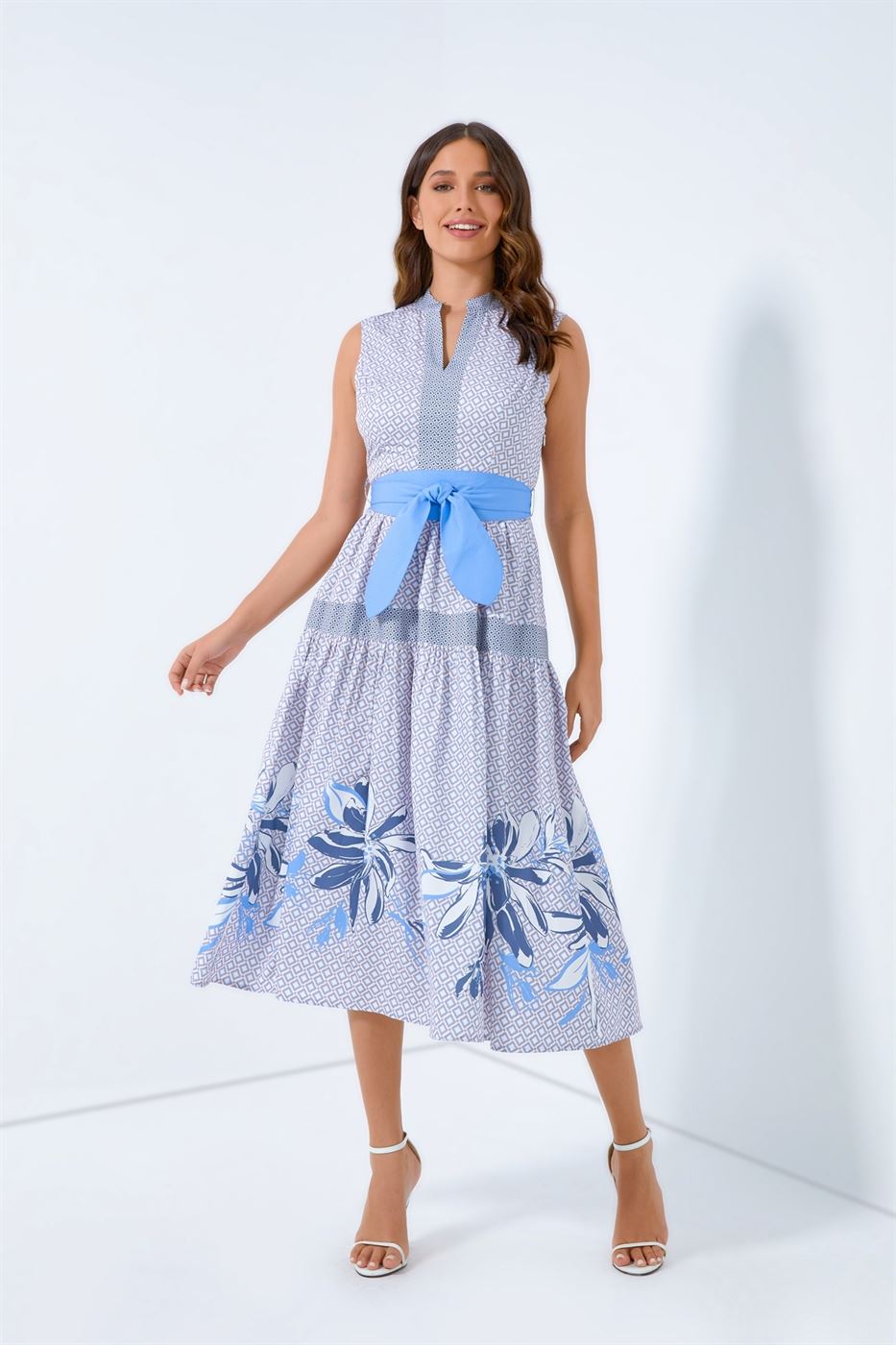 Mix Print Dress - Femi9 EG
