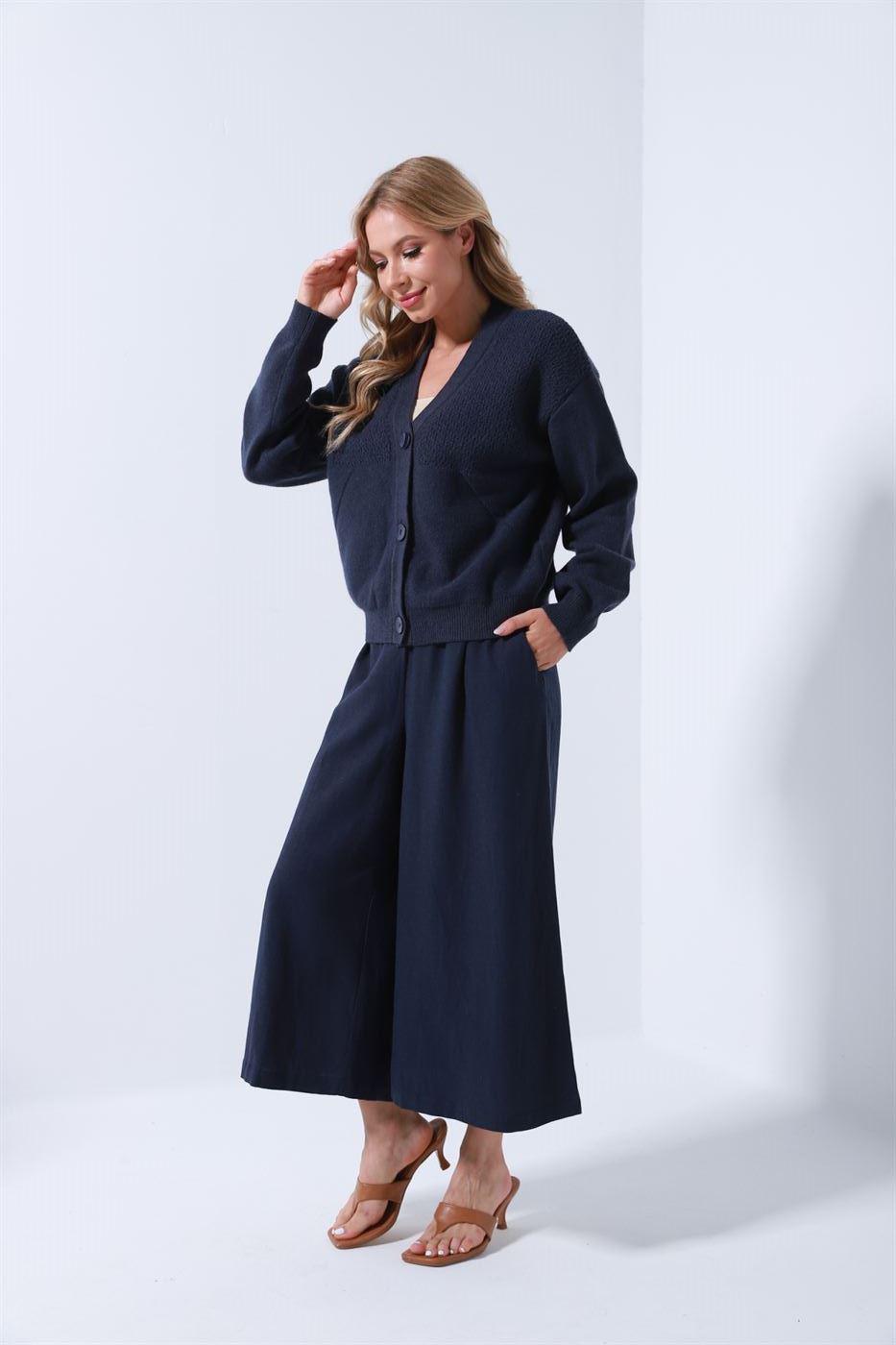 Loose Fit Normal Length Cardigan - Femi9 EG