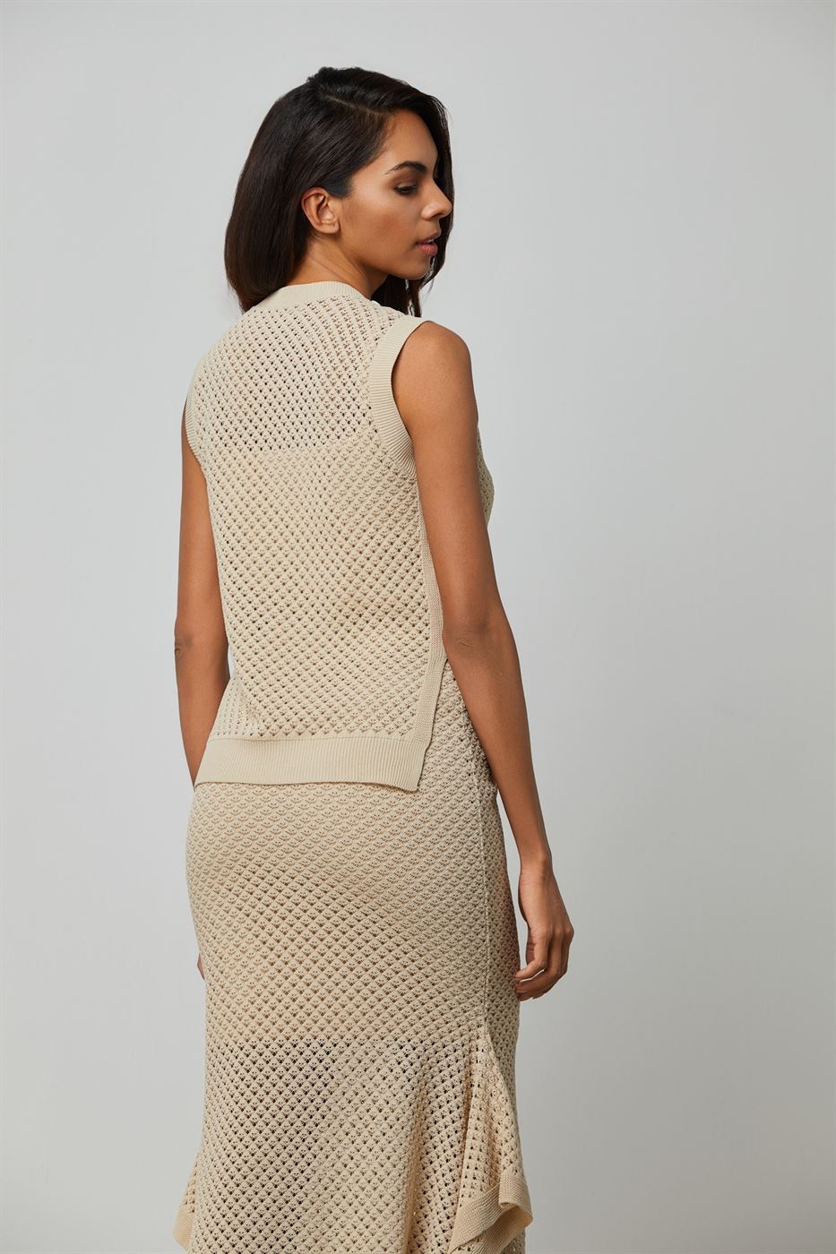 Knitwear Long Vest - Femi9 EG