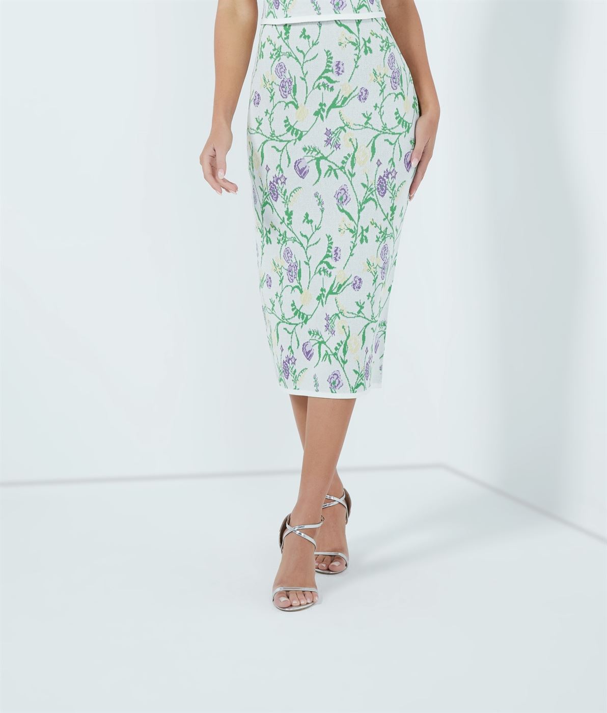 Pencil Jacquard Skirt - Femi9 EG