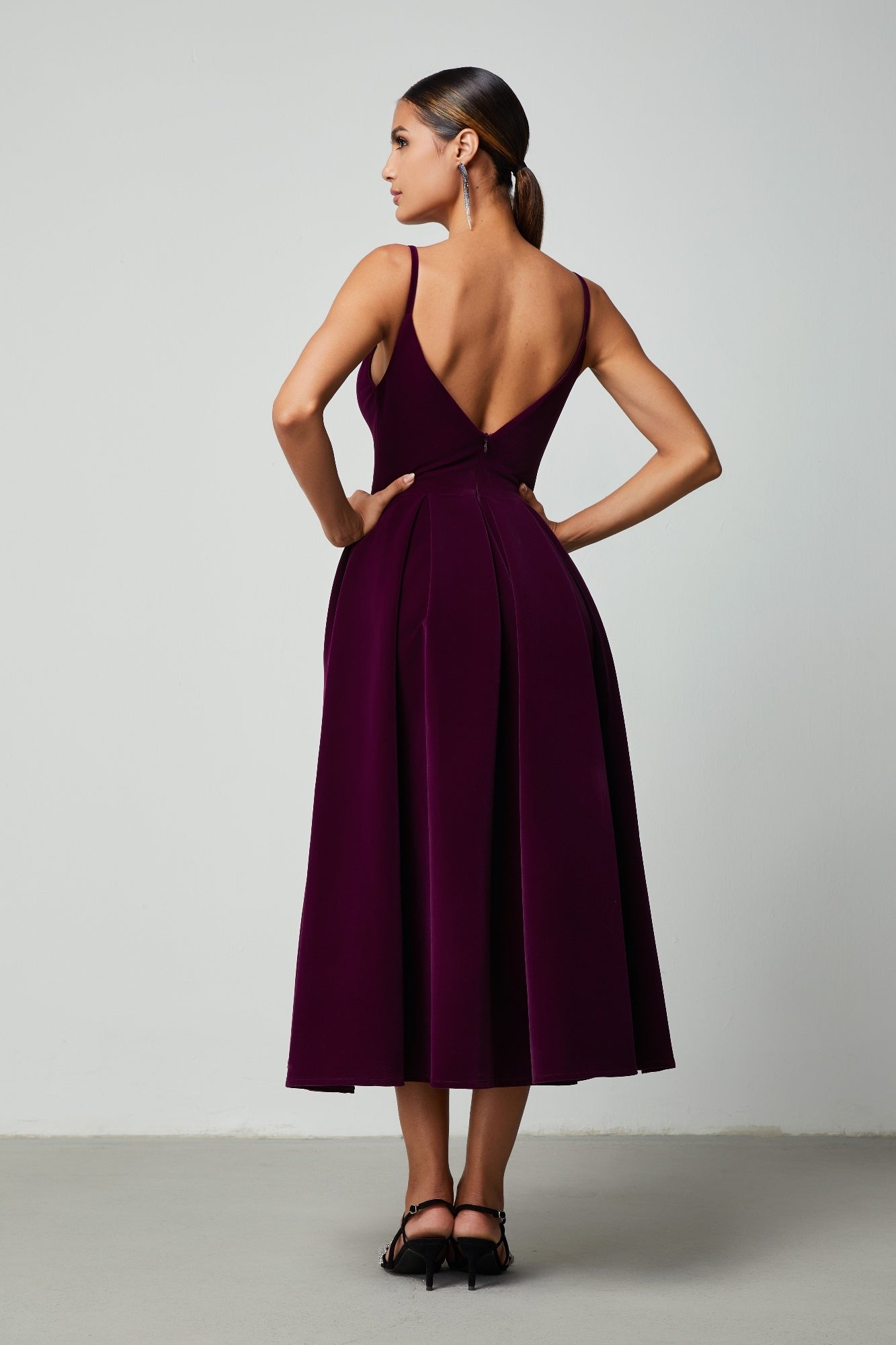 A-Line Velvet Dress - Femi9 EG