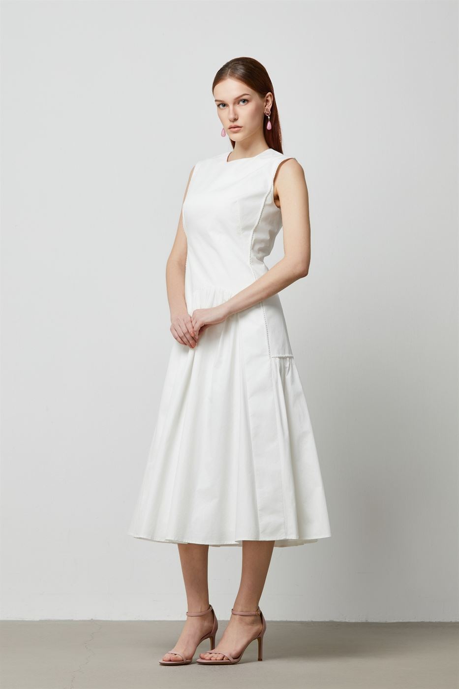 Cotton Embellished Dress - Femi9 EG