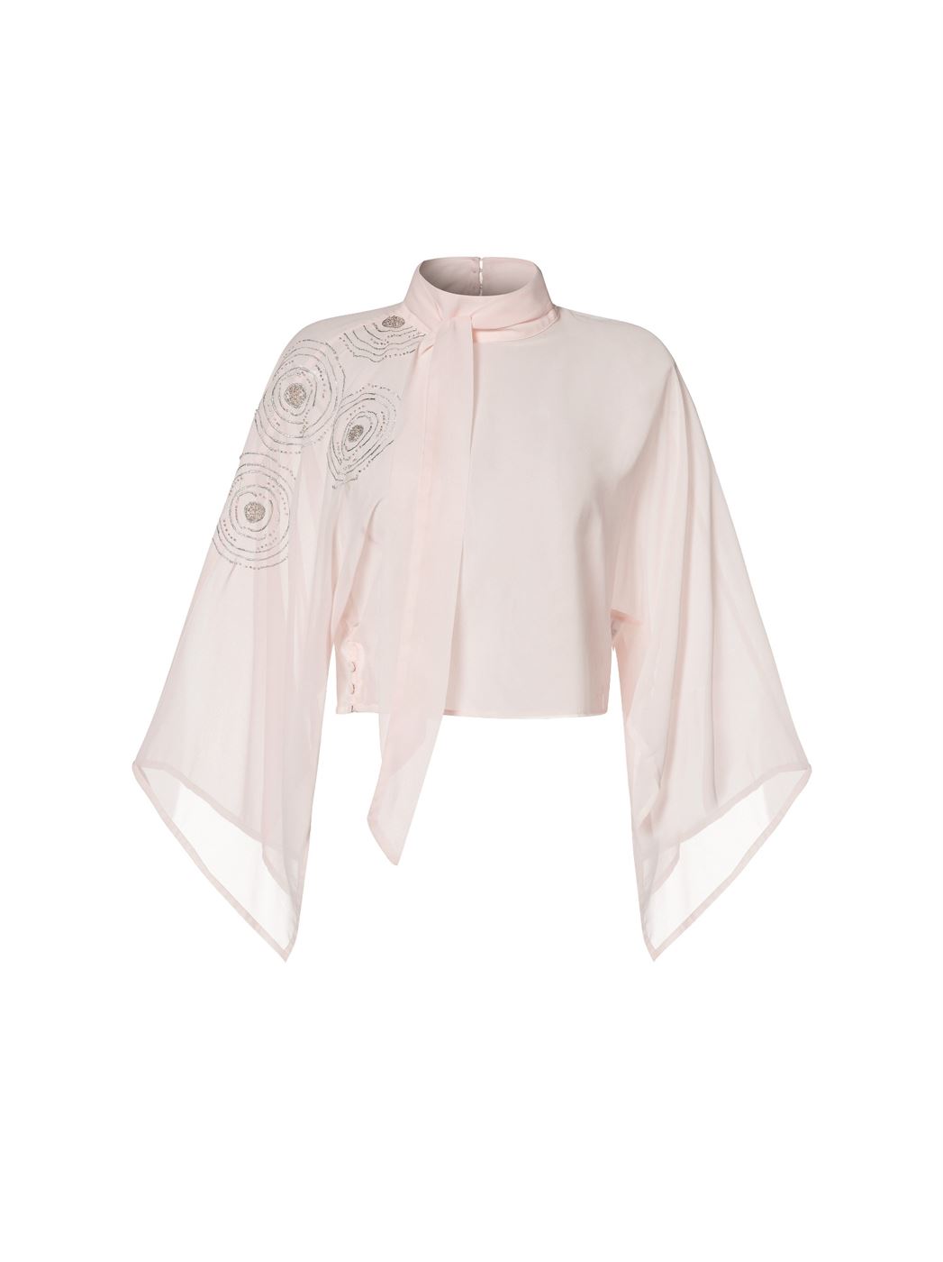 Chiffon Blouse With Scarf - Femi9 EG