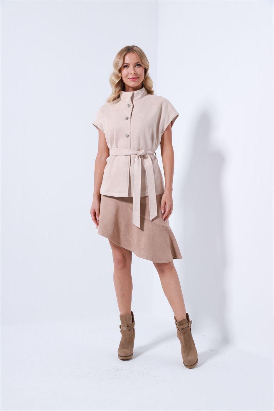 Asymmetrical Hem Skirt - Femi9 EG
