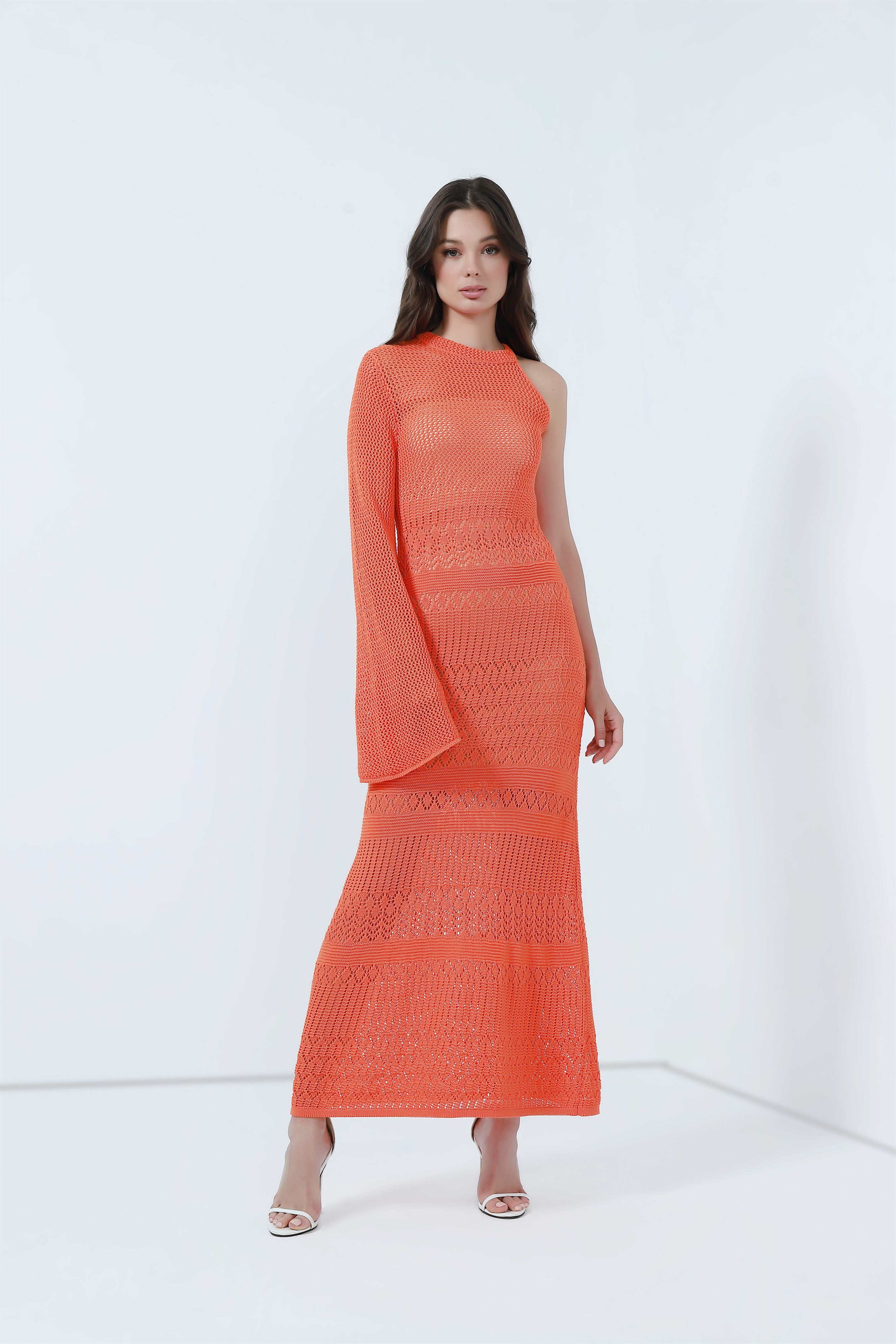 One Shoulder Croche Dress - Femi9 EG