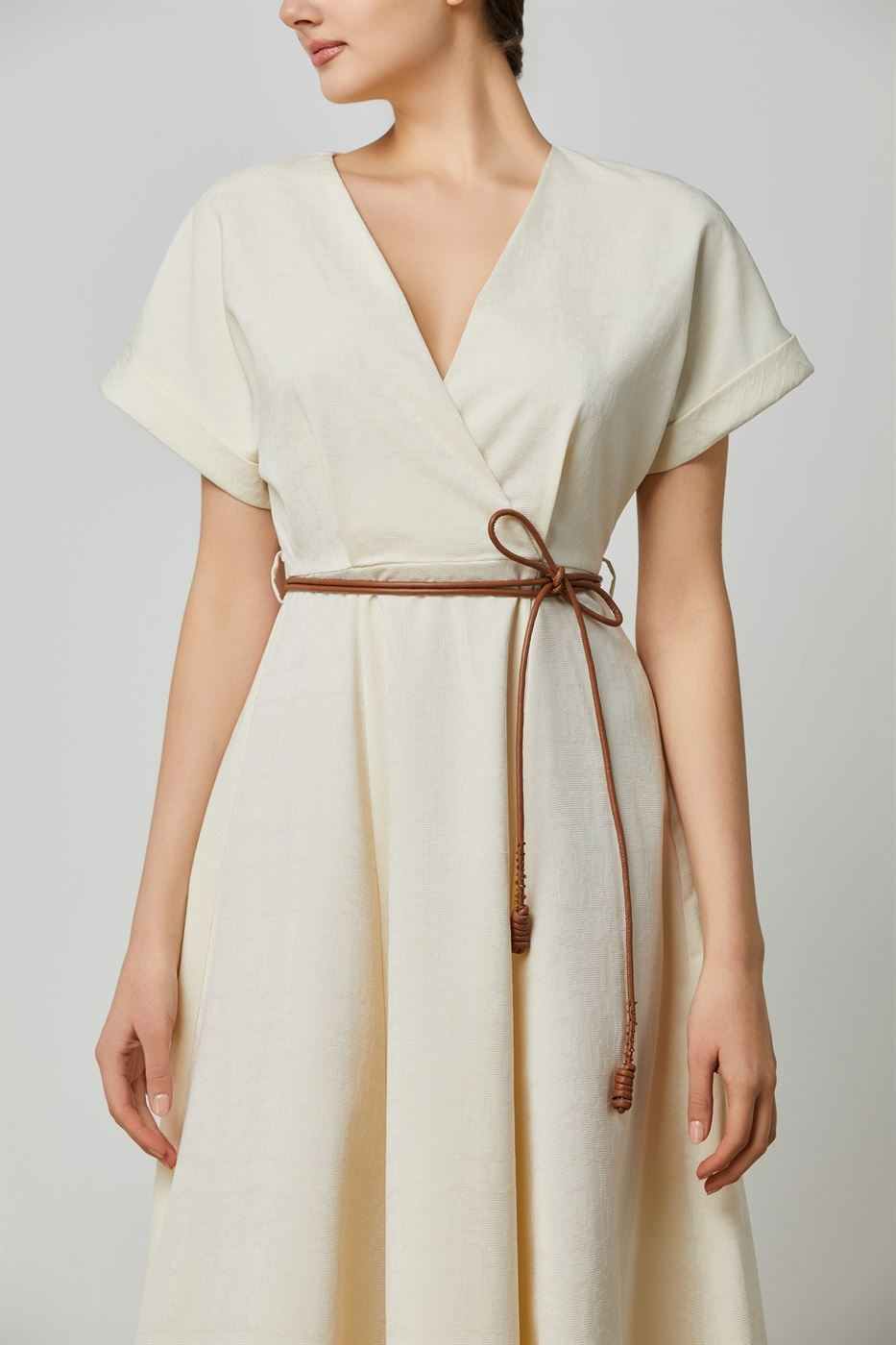 Special Jacquard Mid Dress - Femi9 EG