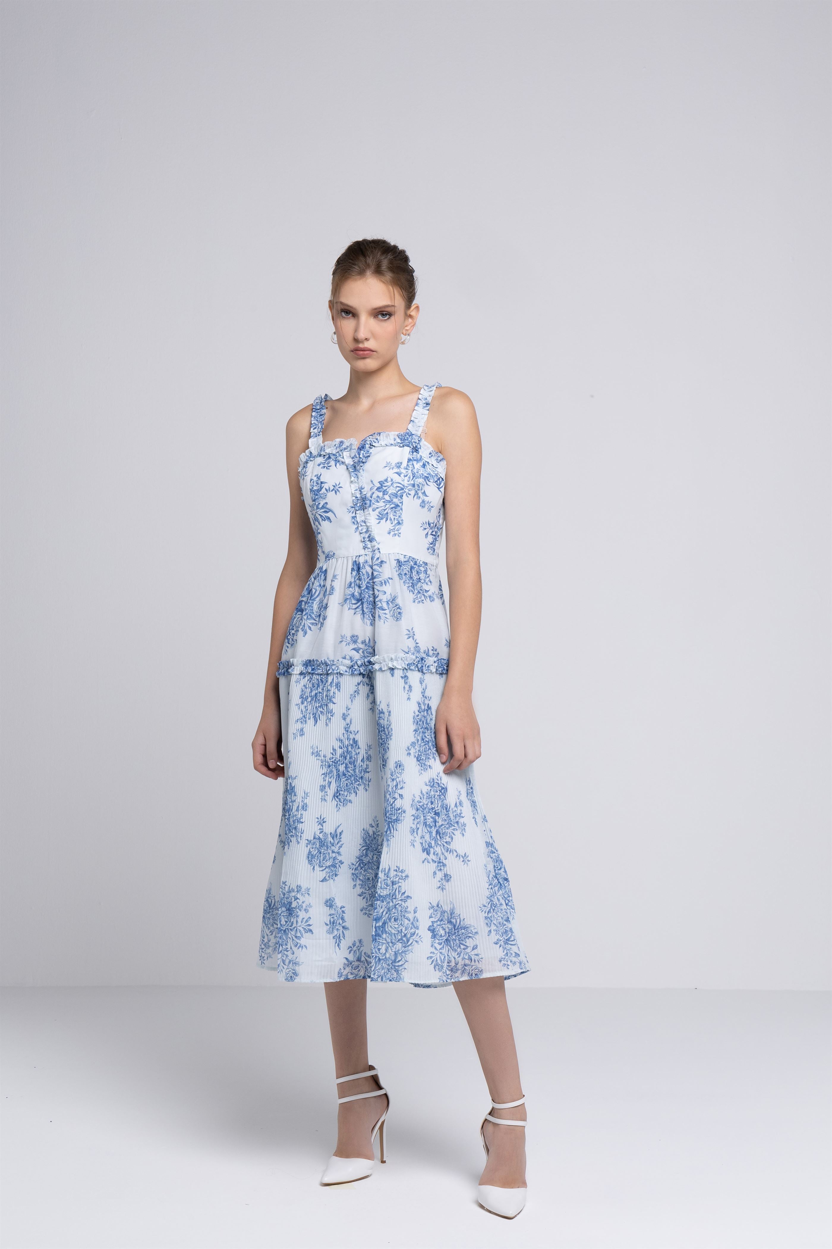 Printed Midi Dress - Femi9 EG