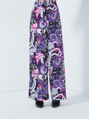 Printed Wide Leg Pants - Femi9 EG