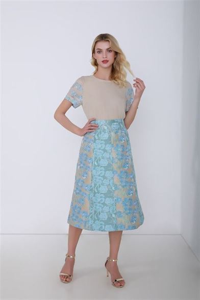Brocade A-Line Skirt - Femi9 EG