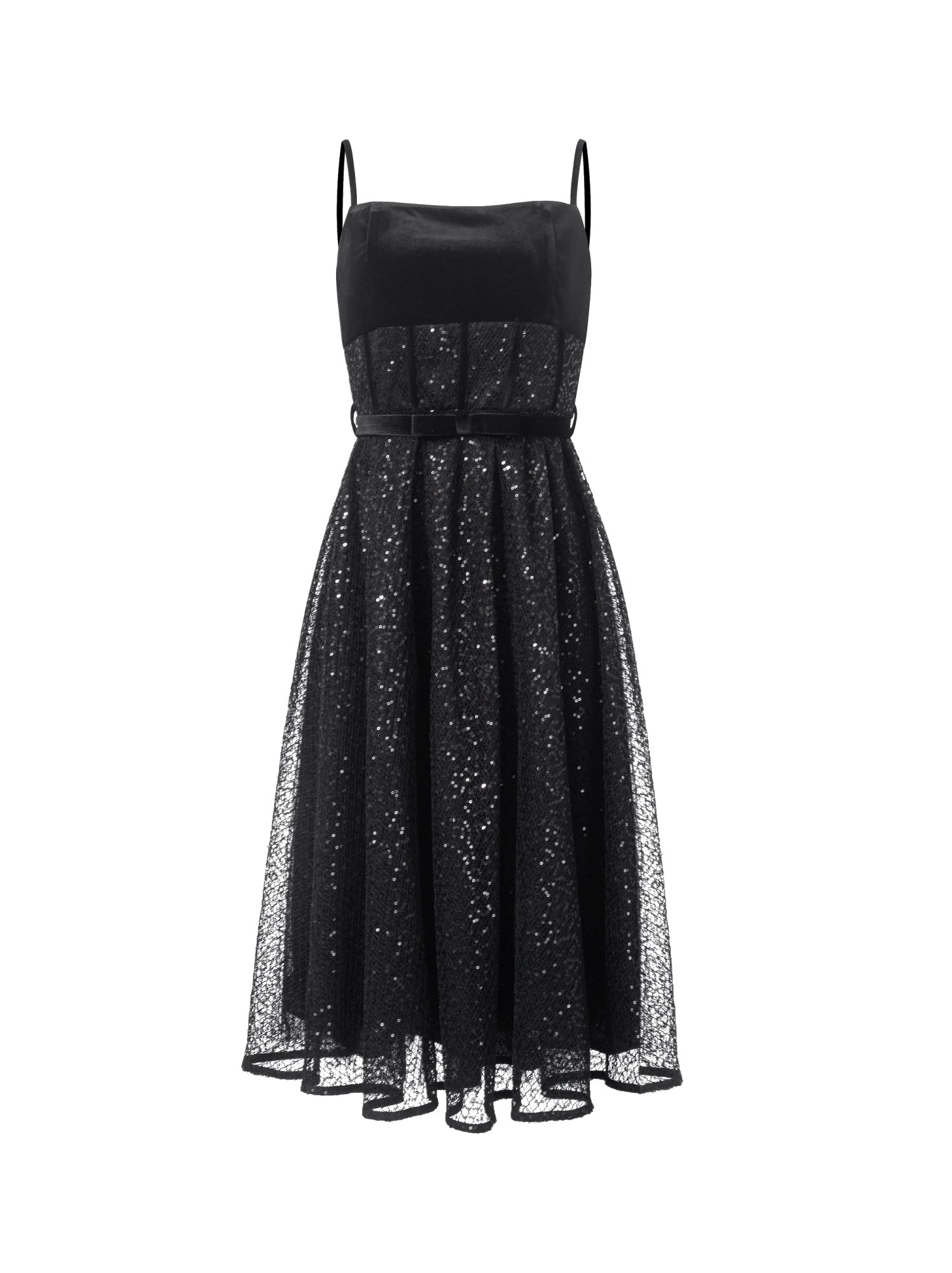Velvet And Sequin Dress - Femi9 EG