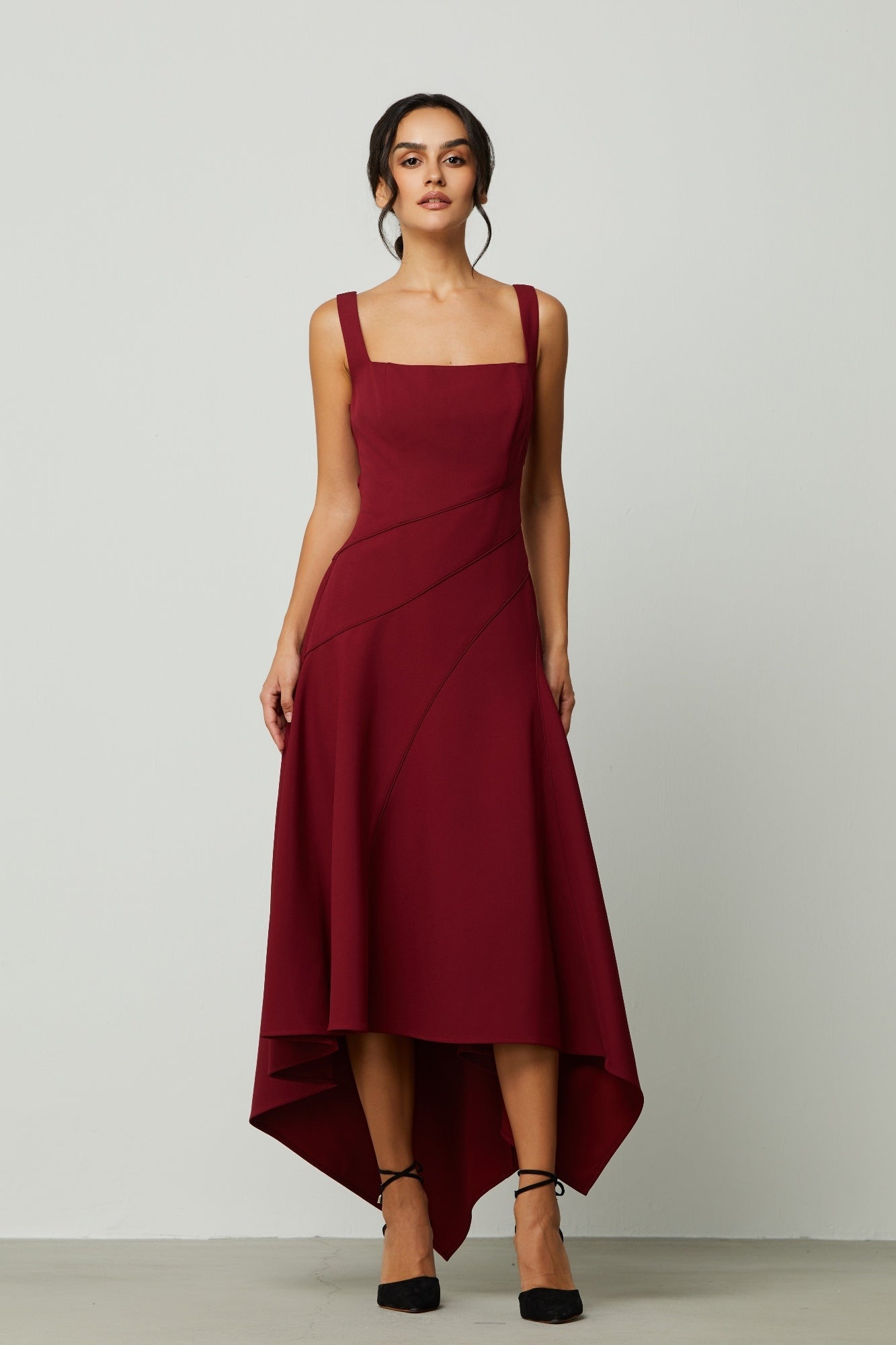 Asymmetrical Hem Dress - Femi9 EG
