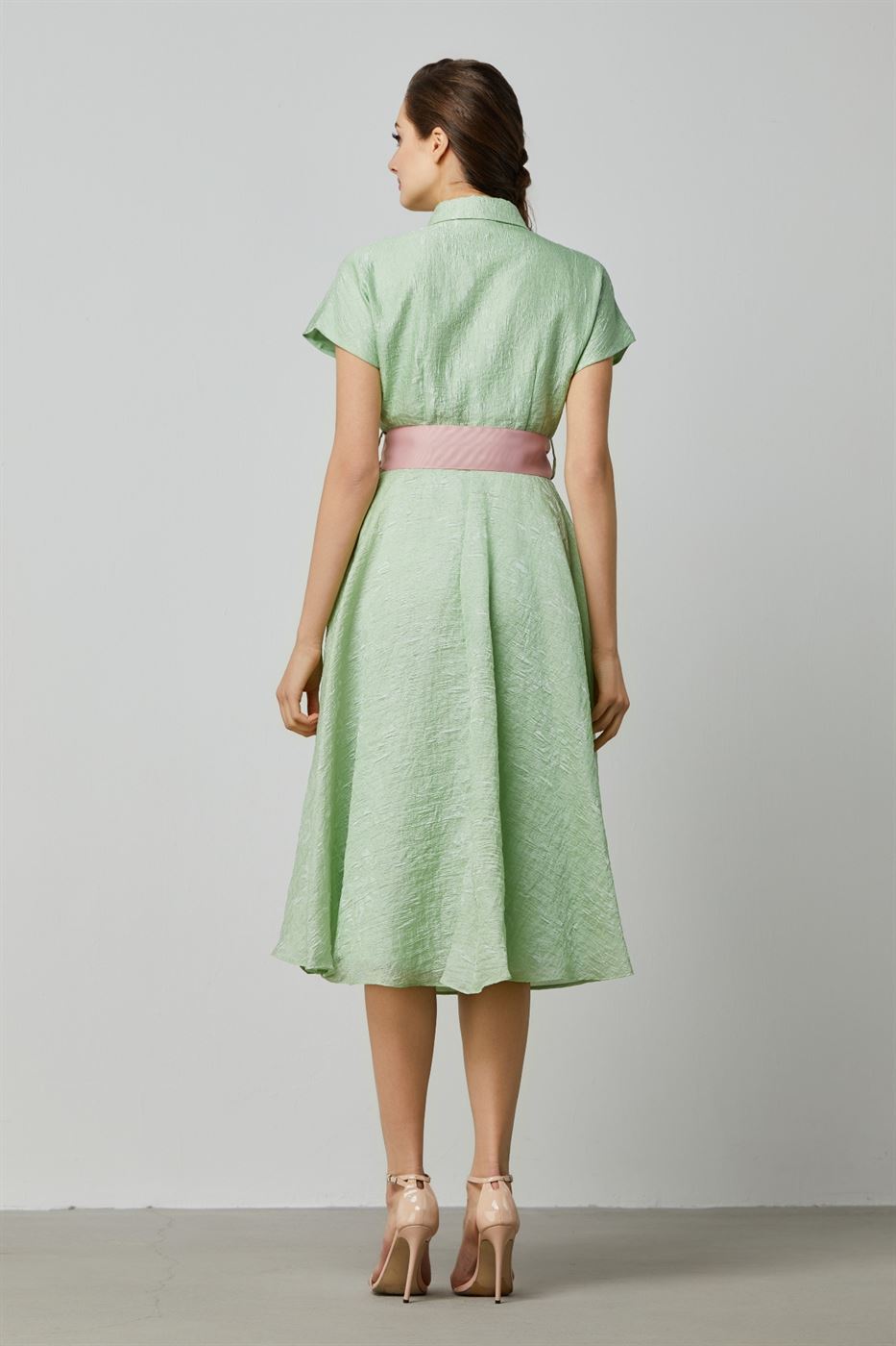 Midi Short Sleeves Dress - Femi9 EG