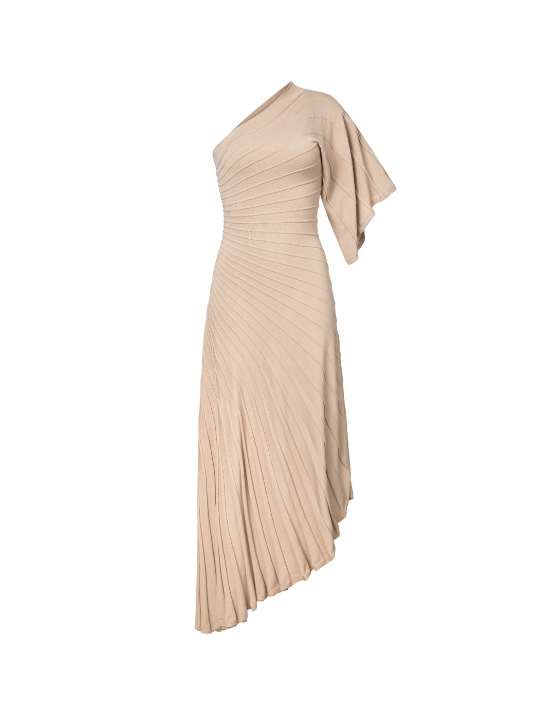 Pleat Detail Knitted Dress - Femi9 EG